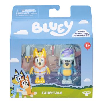 Bluey Figure 2 Pack Series 12 Fairytale Cosplay Young Chilli & Bandit
