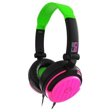 4Gamers C6-50 Universal Wired Gaming Headset (Green & Pink)