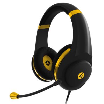 4Gamers Glass Edition Universal Wired Gaming Headset (Black & Gold)