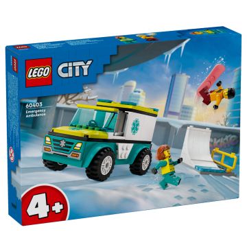 LEGO City Emergency Ambulance and Snowboarder (60403)