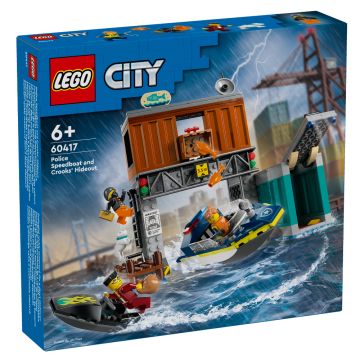 LEGO City Police Speedboat and Crooks’ Hideout (60417)