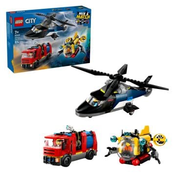 LEGO City Helicopter, Fire Engine & Submarine Remix (60462)