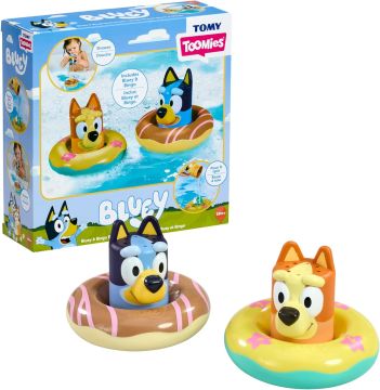 Tomy Toomies Splash & Float Bluey & Bingo 2 Pack