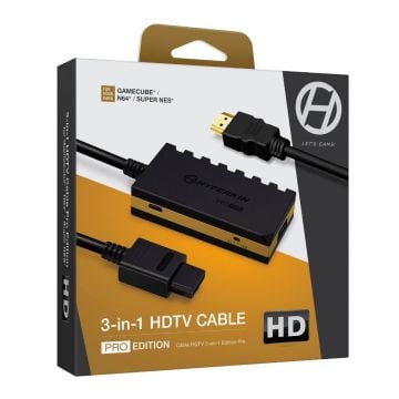 Hyperkin 3-In-1 720p HDTV Cable HD Pro Edition for Gamecube, Nintendo 64 and SNES