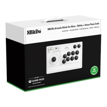 8BitDo Arcade Stick for Xbox (White)