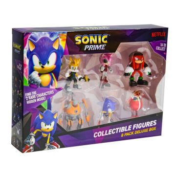 Sonic Prime 6.5CM Collectable Figures 8 Pack Deluxe Box Assortment