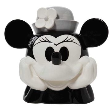 Disney Gifts Cookie Jar Minnie Mouse Black & White