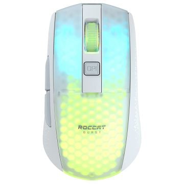 Roccat Burst Pro Air Lightweight Optical Wireless RGB Gaming Mouse (White)
