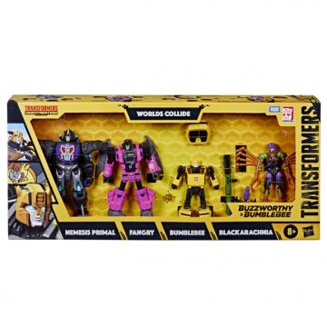 Transformers Buzzworthy Bumblebee - War for Cybertron Worlds Collide 4-Pack