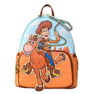 Loungefly Toy Story Woody & Bullseye 10” Faux Leather Mini Backpack