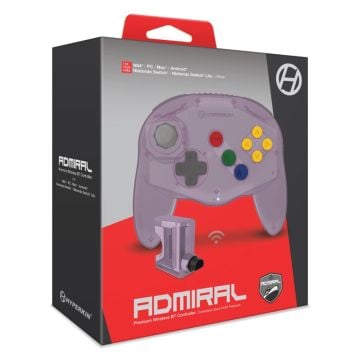 Hyperkin Admiral Premium BT Controller for N64 (Amethyst Purple) (Image 1)