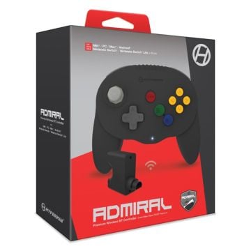 Hyperkin Admiral Premium BT Controller for N64 (Black) (Image 1)