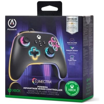 PowerA Advantage Wired Controller for Xbox Series X|S - Sparkle, gamepad,  wired video game controller, gaming controller, USB-C, Works with Xbox One