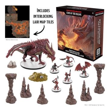 Dungeons & Dragons Icons of the Realms Adventures in a Box Red Dragons Lair