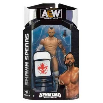 AEW All Elite Wrestling Unmatched Shawn Spears 6.5” Scale Action Figure