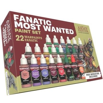 Army Painter Warpaints Fanatic Most Wanted Paint Set (Image 1)