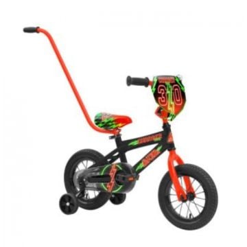 Avoca Neon Charger 30cm BMX Bike With Parent Handle