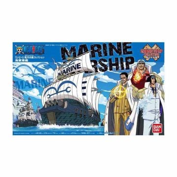 Bandai One Piece Grand Ship Collection Marine Warship Plastic Model Kit