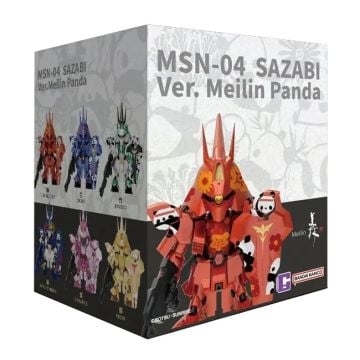 Bandai Shokugan QMSV Mini Sazabi Meilin Version Figure Blind Box