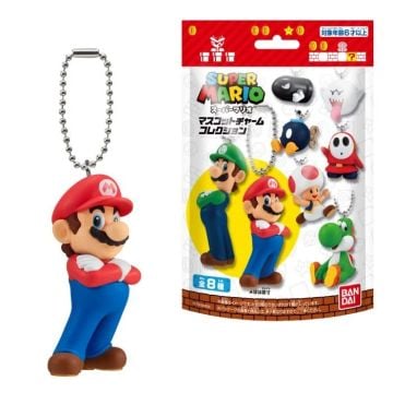Bandai Shokugan Super Mario Mascot Charm Collection Keychain Blind Bag