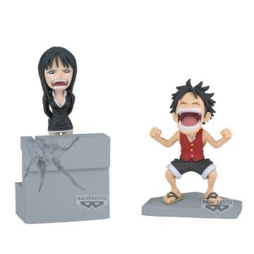 Banpresto World Collectable Log Stories One Piece Monkey D Luffy & Nico Robin Figure