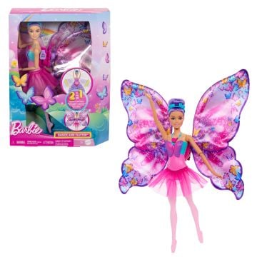 Barbie Fantasy Dance & Flutter 2-in-1 Transformation Doll0