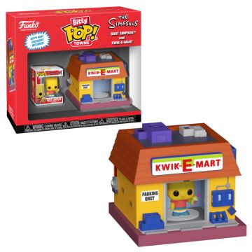 The Simpsons Bart Simpson & Kwik-E-Mart Bitty Town Funko POP! Vinyl (Image 1)