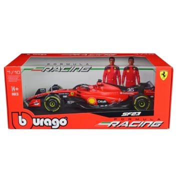 Bburago Formula Racing 2023 Ferrari SF-23 #16 Charles Leclerc 1:18 Scale Diecast Vehicle