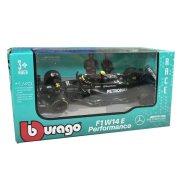 Bburago Formula Racing 2023 Mercedes W14 E Performance #44 Lewis Hamilton 1:43 Scale Diecast Vehicle
