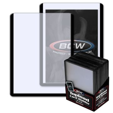 BCW 3" x 4" Toploader Black Border Card Holder 25 Pack
