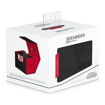 Ultimate Guard Sidewinder 100+ Synergy Deck Box (Black/Red)