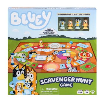 Bluey Scavenger Hunt With Mini Figures Board Game