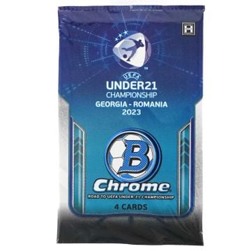 Topps Bowman Chrome UEFA Under 21 Championship 2023 Soccer Hobby Pack (Image 1)