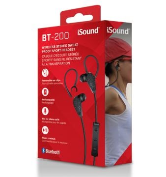 iSound Bluetooth Earbuds Black BT-200