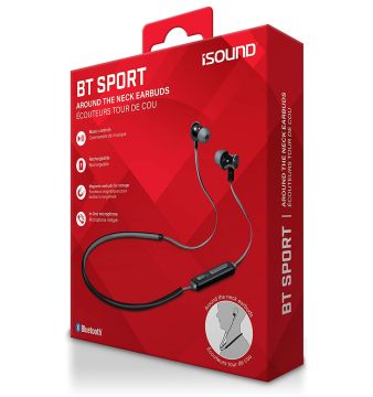 iSound Bluetooth Sport Headset Earbuds Black & Grey