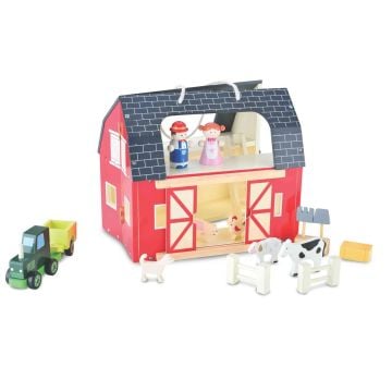 Bubbadoo Kids Wooden Farm Playset