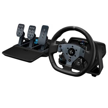 Logitech G PRO Racing Wheel and PRO Racing Pedals Bundle for PS5, PS4 and PC with Bonus Racing Gloves0