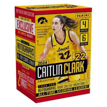 Panini 2024 Caitlin Clark Collection Basketball Trading Card Blaster Box