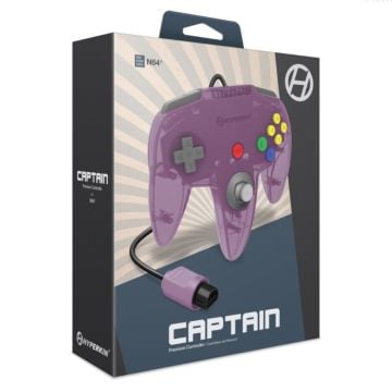 Hyperkin Captain Premium Wired Controller for N64 (Amethyst Purple) (Image 1)