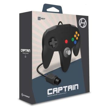 Hyperkin Captain Premium Wired Controller for N64 (Black)