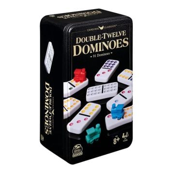 Cardinal Games Double-Twelve Coloured Dominoes