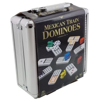 Cardinal Games Mexican Train Dominoes with Aluminium Carry Case