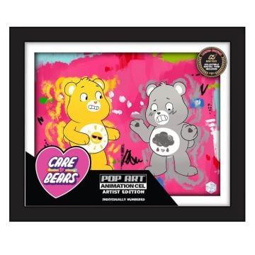 Care Bears Once Upon a Rainbow Funshine & Grumpy Artist Edition Pop Art Animation Cel Limited Edition Print