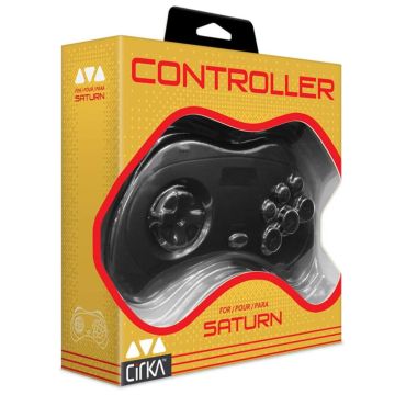 CirKa Classic Controller for Sega Saturn (Black)