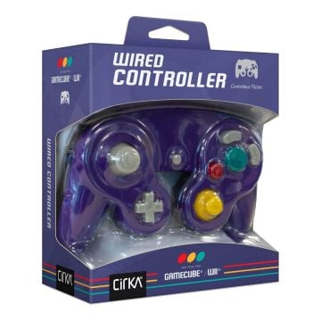 CirKa Wired Controller for GameCube & Wii (Purple/Black)