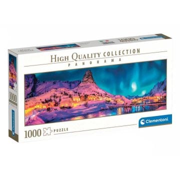 Clementoni Colourful Night Over Lofoten Islands Panorama 1000 Piece Jigsaw Puzzle