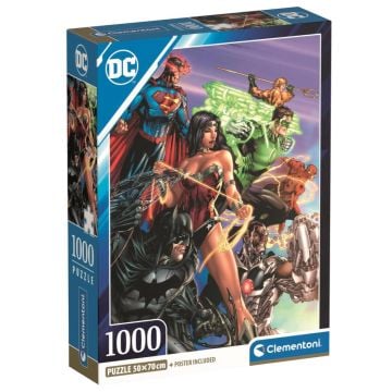 Clementoni DC Comics Justice League 1000 Piece Jigsaw Puzzle0