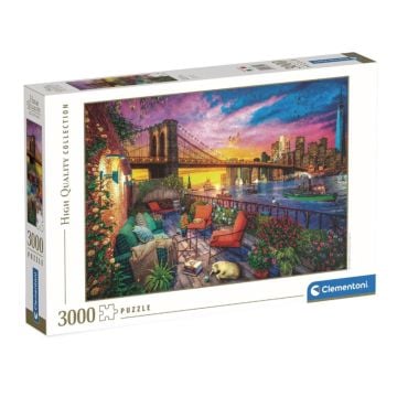 Clementoni Manhattan Balcony Sunset 3000 Piece Puzzle