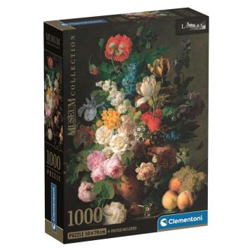 Clementoni Museum Collection Van Dael Bowl of Flowers 1000 Piece Jigsaw Puzzle
