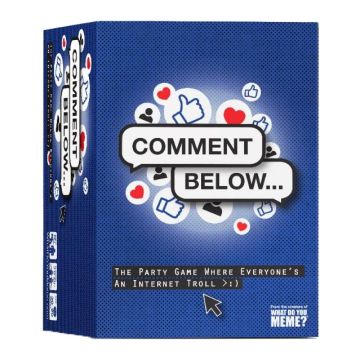 Comment Below Card Game